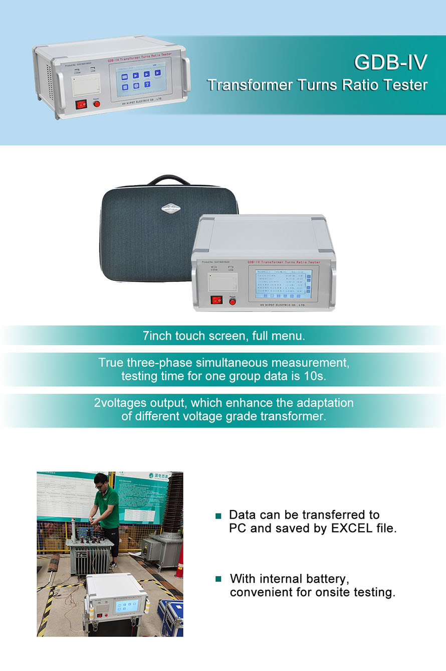 GDB-IV Three Phase Transformer Turns Ratio Tester 6