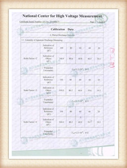 Certificato di calibrazione GDJF-200803